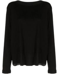 Transit - Sheer-Panel Virgin Wool-Blend Jumper - Lyst