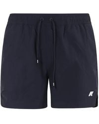 K-Way - Bañador Con Parche Del Logo - Lyst