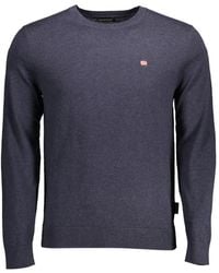 Napapijri - Logo-Patch Crew-Neck Sweater - Lyst