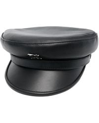 MISBHV - Casquette Gavroche En Cuir À Plaque Logo - Lyst