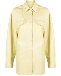 Nanushka - Kaysa Faux-Leather Shirt - Lyst