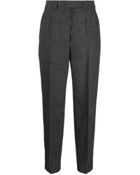 Prada - Virgin Wool Pressed-Crease Tailored Trousers - Lyst
