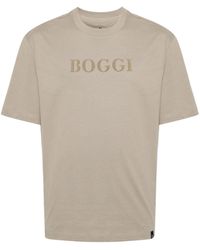 BOGGI - Flocked-logo Cotton T-shirt - Lyst