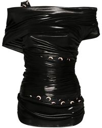 Marine Serre - Signature Moonogram Asymmetric Top - Lyst