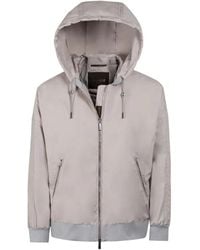 Moorer - Ghenda Hooded Ribbed Jacket - Lyst