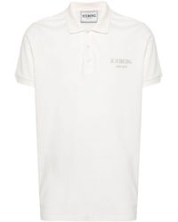 Iceberg - Embroidered-logo Cotton Polo Shirt - Lyst
