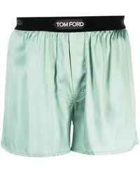 Tom Ford - Logo-Waist Silk Boxers - Lyst