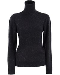 Fabiana Filippi - Sequin-Embellished Turtleneck Sweater - Lyst