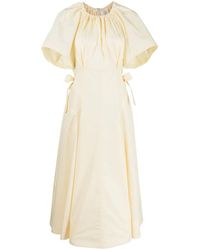 3.1 Phillip Lim - Ruched Short-Sleeved Midi Dress - Lyst