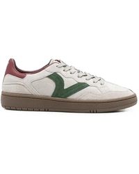 Victoria - Baskets En Daim À Patch Logo - Lyst