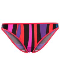Emilio Pucci - Marmo-print Bikini Bottom - Lyst