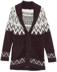 Eleventy - Fair Isle Shawl-Collar Cardigan - Lyst
