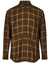 Song For The Mute - Check-Pattern Shirt - Lyst