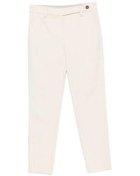 Brunello Cucinelli - Button-Fastening Slim-Fit Trousers - Lyst