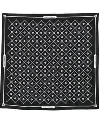 Dolce & Gabbana - Geometric-Pattern Silk Scarf - Lyst