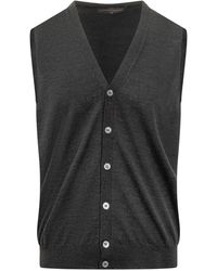 FILIPPO DE LAURENTIIS - Buttoned Wool Gilet - Lyst