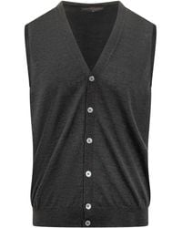 FILIPPO DE LAURENTIIS - Buttoned Wool Gilet - Lyst
