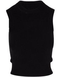 Nili Lotan - Round-Neck Knitted Vest - Lyst