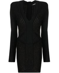 Balmain - Vネック ミニドレス - Lyst