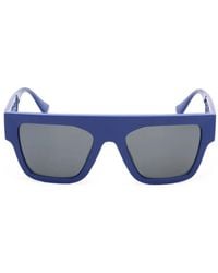 Versace - Logo-Cut-Out Sunglasses - Lyst
