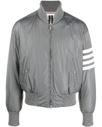 Thom Browne - Chaqueta Bomber Con Motivo 4-Bar - Lyst