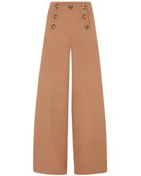 Violante Nessi - Tano Button Embellished Trousers - Lyst