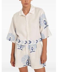 Greek Archaic Kori - Blouse Met Patroon - Lyst