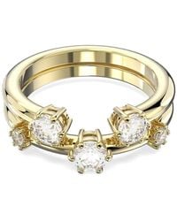 Swarovski - Constella Ringe Mit Zirkonia (2Er-Set) - Lyst