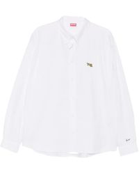 KENZO - Embroidered-Tiger Button-Down Shirt - Lyst