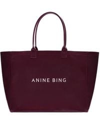 Anine Bing - Polyurethane Coated Canvas Tote - Lyst