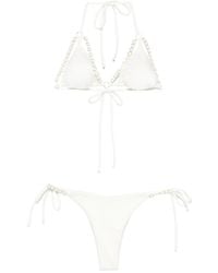 Mazzei - Bikini Triangular Con Detalle De Anilla - Lyst