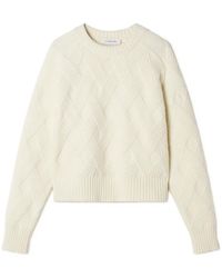 Lanvin - Pullover Mit Zopfmuster - Lyst