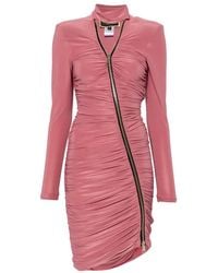 MITILIANE COUTURE - Ruched Zipped Mini Dress - Lyst