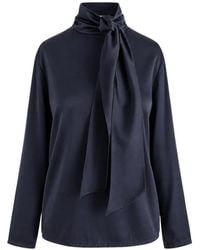 Jucca - Blouse À Col Lavallière - Lyst
