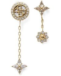 Guess - Secret Garden Crystal-Embellished Earrings (Set Of Three) - Lyst