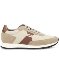 BOSS - Parkour Runn Panelled Low-Top Sneakers - Lyst