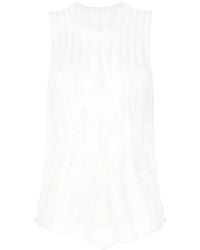 Dion Lee - Distressed Floats Tank Top - Lyst