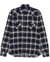 Barba Napoli - Check-Pattern Western-Style Shirt - Lyst