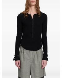 Ann Demeulemeester - T-Shirt En Maille Pointelle - Lyst