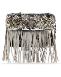 Kurt Geiger - Medium Kensington Fringe-Trimmed Shoulder Bag - Lyst