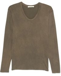 6397 - Langarmshirt mit rundem Ausschnitt - Lyst