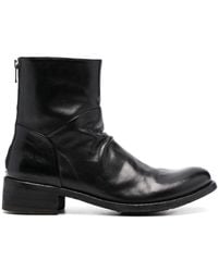 Officine Creative - Round-toe Leather Boots - Lyst