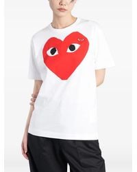 Comme des Garçons - Play Heart-Print T-Shirt - Lyst
