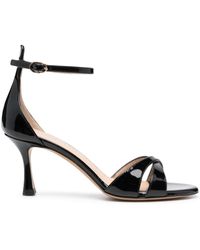 Roberto Festa - Patent-leather Open-toe Sandals - Lyst