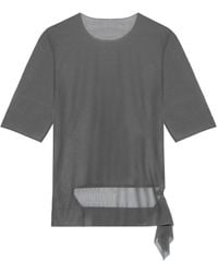 Yohji Yamamoto - Semi-Transparentes T-Shirt - Lyst