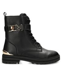 Mexx - Prizzy Early Logo-Plaque Lace-Up Boots - Lyst