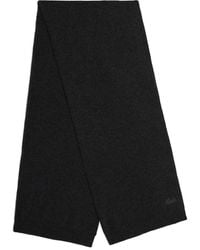 Bally - Logo Plain-Knit Scarf - Lyst