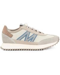Moncler - Pacey2 Suede-Panelled Sneakers - Lyst