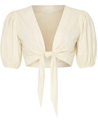 Lisa Marie Fernandez - The Pouf Tie-Fastening Blouse - Lyst