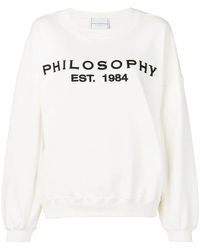 Philosophy Di Lorenzo Serafini - Dropped Shoulder Logo Sweatshirt - Lyst